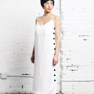 Mara Hoffman Heidi Shift Dress White Size Small